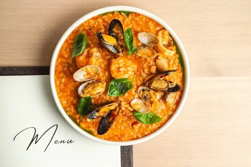 РИЗОТТО С МОРЕПРОДУКТАМИ